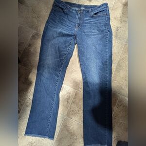 a.n.a Dark Blue Straight Leg Women's Jeans